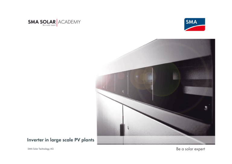 Inverter in large scale PV plants