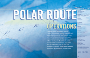 new cross-polar routes via the north polar