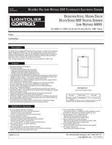 designer-style, micro-touch multi-scene hdf digital dimmer low