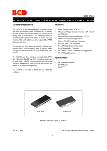 SIXTEEN-CHANNEL, 75mA CURRENT SINK WITH CURRENT