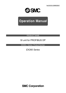 SI unit for PROFIBUS DP EX260 Series