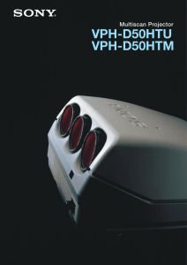 Multiscan Projector VPH-D50HTU VPH