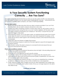 Is Your Security System Functioning Correctly … Are You Sure?