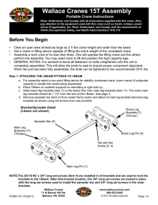 Form 15T  - Wallace Cranes