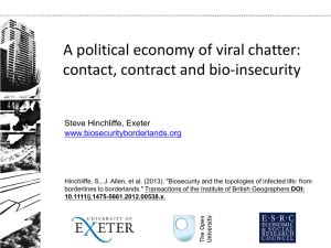 A political economy of viral chatter: contact, contract and bio