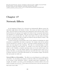 Chapter 17 Network Effects
