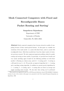 Mesh Connected Computers with Fixed and Reconfigurable Buses