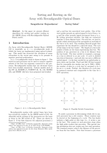 Sorting and Routing on the Array with Reconfigurable Optical Buses