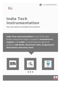 India Tech Instrumentation