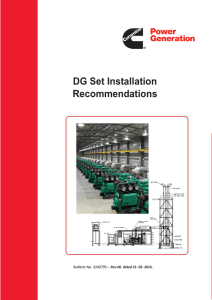 DG Set Installation Recommendations