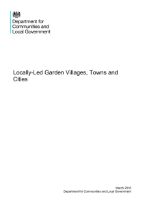 Locally-Led Garden Villages, Towns and Cities