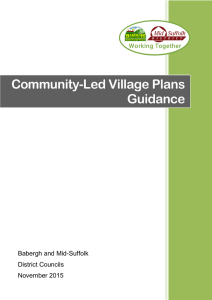 Community-Led Village Plans Guidance