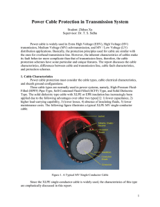 Power Cable Protection in Transmission System