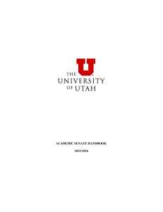 ACADEMIC SENATE HANDBOOK 2015-2016