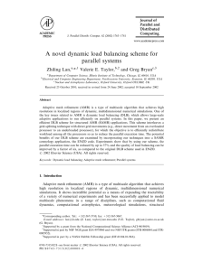 A novel dynamic load balancing scheme for parallel systems