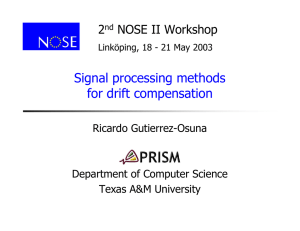 Signal processing methods for drift compensation