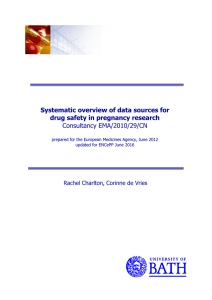 Systematic overview of data sources for drug safety in