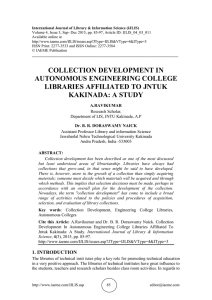 collection development in autonomous engineering college libraries
