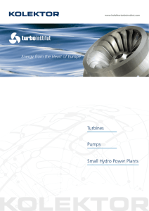 Turbines Pumps Small Hydro Power Plants