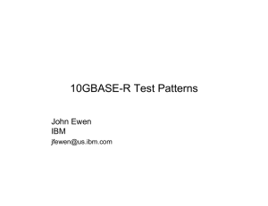 10GBASE-R Test Patterns