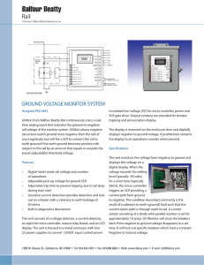 GROUND VOLTAGE MONITOR SYSTEM