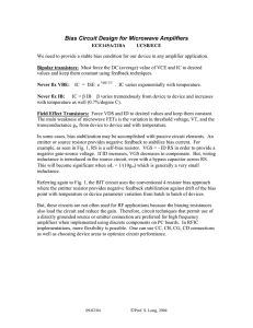 Bias Circuit Design