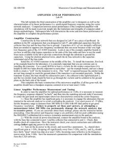 Amplifier Linear Performance