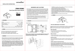 ZWN-RSM2 - Enerwave Home Automation