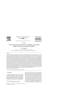 The environmental consequences of adopting conservation tillage in