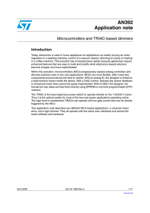 Microcontrollers and TRIAC-based dimmers