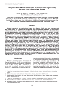 The proportion of fevers attributable to malaria varies significantly