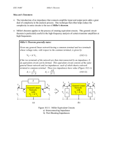 EEE 194RF: Miller`s theorem