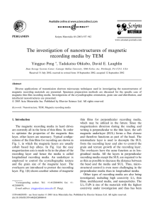 The investigation of nanostructures of magnetic recording media by