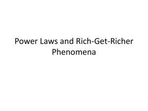 Power Laws and Rich-Get