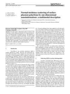 Normal-incidence scattering of surface plasmon polaritons by one