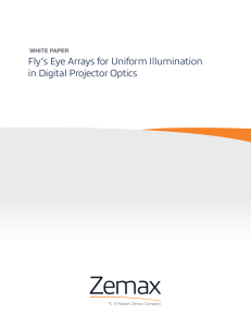 Fly`s Eye Arrays for Uniform Illumination in Digital Projector