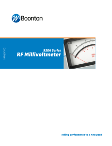 RF Millivoltmeter - Wireless Telecom Group