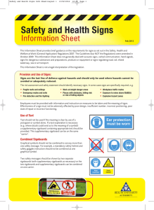 Safety and Health Signs - Health and Safety Authority