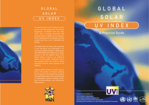 Global Solar UV Index - World Health Organization