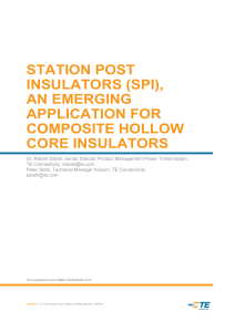 STATION POST INSULATORS (SPI), AN EMERGING APPLICATION