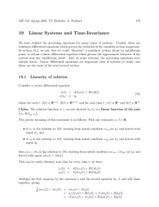 19 Linear Systems and Time