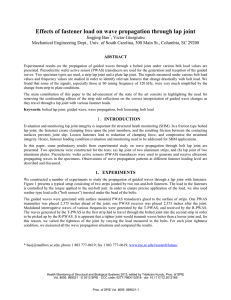 Effects of fastener load on wave propagation through lap joint [8695