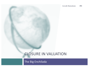 closure in valuation - NYU Stern School of Business