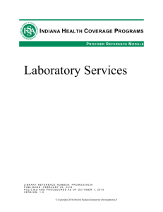 Laboratory Services - indianamedicaid.com