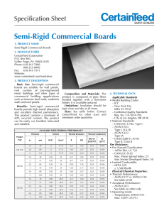 Semi-Rigid Commercial Boards
