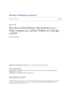 Mai Systems Corp. v. Peak Computer, Inc. and the Problem of