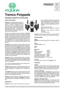 Tremco Polypads - Equus Industries Ltd.