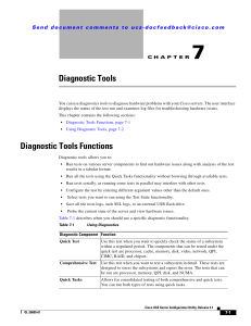 Diagnostic Tools