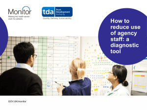 How to reduce use of agency staff: a diagnostic tool