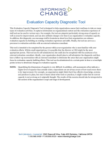 Evaluation Capacity Diagnostic Tool